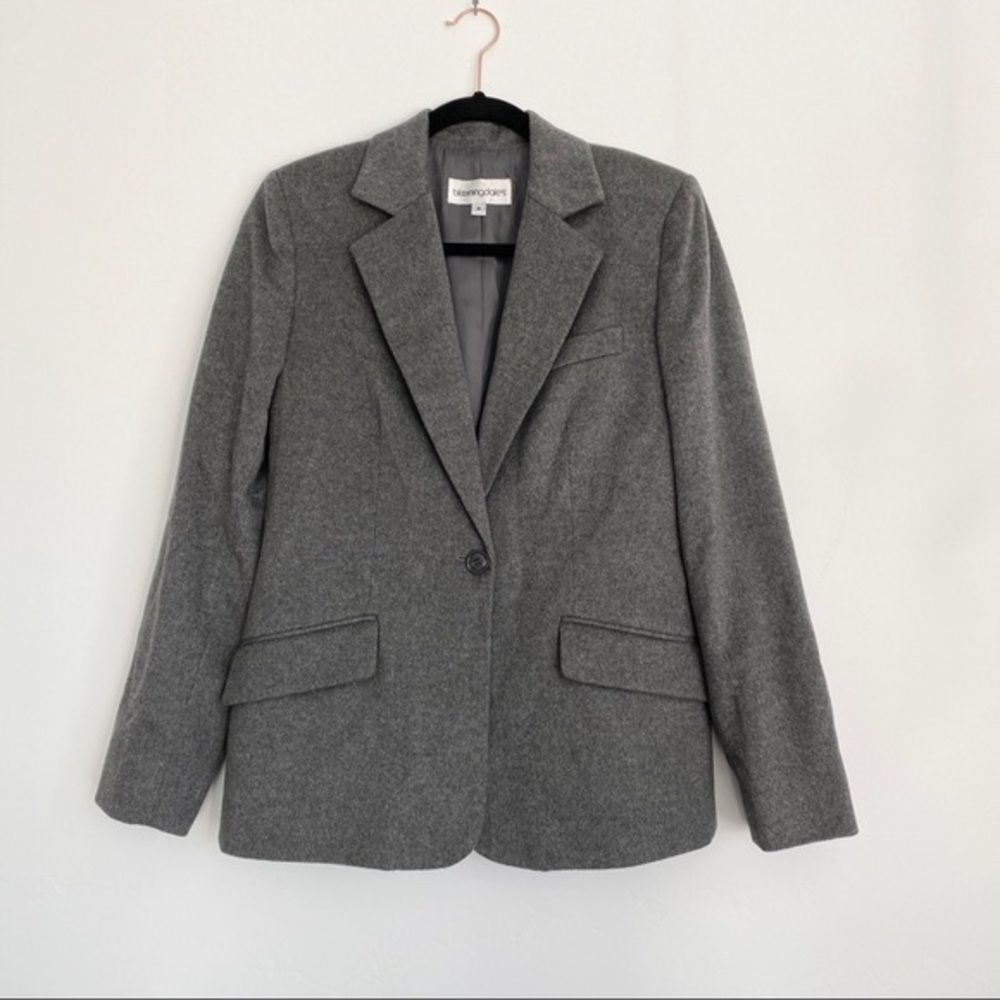 Vintage Bloomingdale’s Cashmere Blazer Single Breasted Luxurious Tailored Fit 12